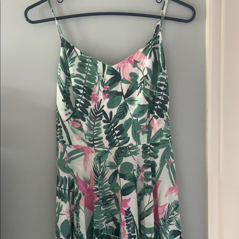 Green flower dress